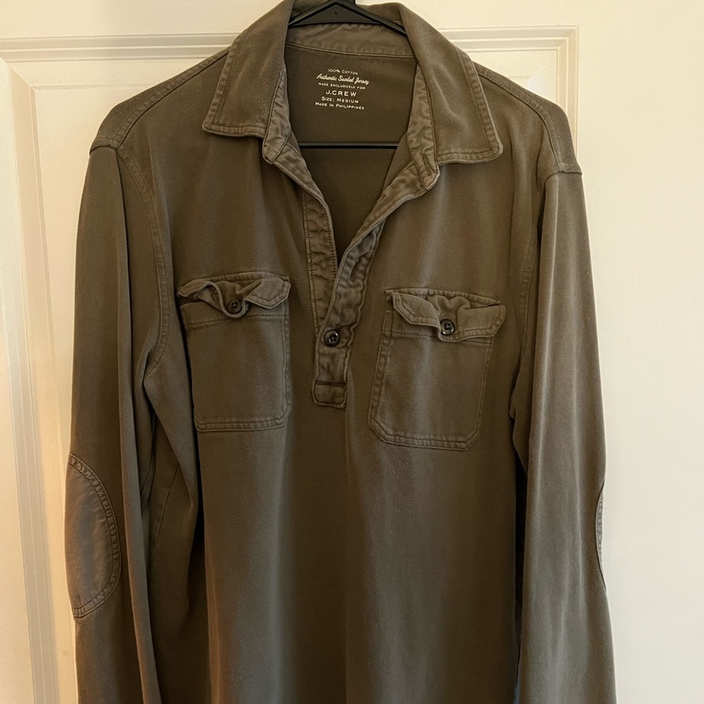 J. crew suedes jersey pullover shirt size medium